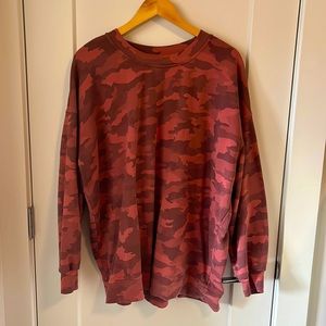 Lululemon oversized camo sweatshirt size 14